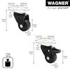 WAGNER Design 3C - Lenkrollen soft 4tlg. Set - Ø 25 mm, 2 Produktbild-Vorschau 2