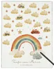 Gästebuch Taufe personalisiert Holztafel Regenbogen braun Produktbild-Vorschau 1
