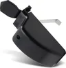 A black plastic coffee machine part with a metal component attached. Produktbild-Vorschau