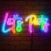 LED NEON Schild Lets Party - Leuchtschriftzug - L: 41cm - Produktbild-Vorschau 1