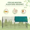 PawHut Freilaufgehege Hasenstall Kleintiergehege mit Produktbild-Vorschau 6