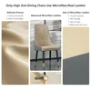 Collage of images showcasing dining chair materials and features. Podgląd zdjęcia produktu