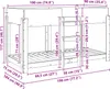 Maison Exclusive - Etagenbett für Kinder Graues Sonoma 90 x Produktbild-Vorschau 10