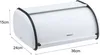 Brotkasten Brotbox Aus Stahl Kinghoff Kh-1752 Weiss Produktbild-Vorschau 5