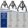 Bettizia 3tlg Lagerabzieher 3-arm Parallel Innen Außen Set Produktbild-Vorschau 3