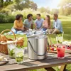 Relaxdays Eisbehälter rund mit Deckel, Eiszange, Produktbild-Vorschau 3