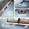AXAGON Axagon HMC-7HX2 USB-C 5Gbps DUAL 4K DISPLAY 7in1 Hub Produktbild-Vorschau 3