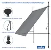 osoltus Balkon Klemmmarkise 250 x 130cm Balkonmarkise Produktbild-Vorschau 3
