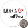 Huuraa Magnet Harzerin mit Herz 59mm Kühlschrankmagnet rund Produktbild-Vorschau 1