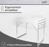 Tapeziertisch klappbar, weiß, Arbeitstisch 3-teilig, Produktbild-Vorschau 4