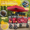 TRESKO® Bollerwagen Faltbar mit Dach Rot, Kühlfach & Produktbild-Vorschau 2