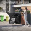 ML-Design 4-pojemnikowy pojemnik na śmieci z dachem na 4 Podgląd zdjęcia produktu 5