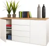 Sideboard Anrichte 171 cm weiß hochglanz - Artisan Eiche - Produktbild-Vorschau 5