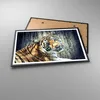 Gerahmtes Poster - Schwarzer Rahmen - Indien stein tiger Produktbild-Vorschau 3