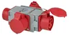 Brennenstuhl Kreuzverteiler CEE4 00V/16A 3fach Produktbild-Vorschau 1