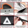 A collage of four images showcasing features of a car cover. Produktbild-Vorschau