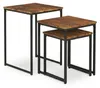 Relaxdays 4052025875442, Nachtkastje, Zwart, Bruin, IJzer, Productafbeelding-voorbeeld 8