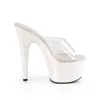 ADORE-701LG Damen Slipper von Pleaser, Transparent Weiß , Produktbild-Vorschau 5