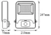 Osram - Endura Flood Sensor 50W 830 Wt   Ledv - Produktbild-Vorschau 5