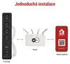 GoSmart prodlužovací kabel 2 m / 4 zásuvky / s vyp. / s USB / bílá-černá / PVC / 1,5 mm2 Náhled obrázku produktu