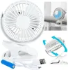 Stolný ventilátor s LED klipom biely osvetlený usb Náhľad obrázku produktu 4