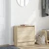vidaXL Portascarpe in rovere Sonoma 60x21x57 cm Materiale a Anteprima dell’immagine prodotto 3