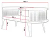 MIRJAN24 Couchtisch Roenni Oval, Wohnzimmer Kaffeetisch, Produktbild-Vorschau 4