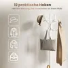 COSTWAY Wieszak na ubrania z drewna, wieszak na kurtki z 12 Podgląd zdjęcia produktu 4