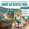 KESSER® Schaukelstuhl für drinnen & draußen Schaukelsessel Produktbild-Vorschau 6