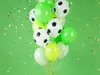 Palloncini 30cm calcio set di 6 palloncini bianchi/neri Anteprima dell’immagine prodotto 3
