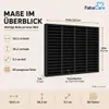 FabaHome MC Regal für 60 Kassetten, Holz Schwarz Produktbild-Vorschau 2