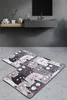 Mijolnir, Meow - Grey, Badematten, Mehrfarbig, Polyester, Produktbild-Vorschau 1