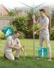 SONGMICS Wäschespinne, 45 m Wäscheleine, für 4 Produktbild-Vorschau 4