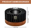Teewärmer mit Holzsockel & Aluminiumlegierung – Produktbild-Vorschau 2