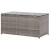 vidaXL Záhradný box z polyratanu 100x50x50 cm sivý - Náhľad obrázku produktu 6