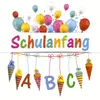 RP 20 Servietten Schulanfang - Zuckertüten und Ballons Produktbild-Vorschau 1