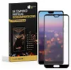 A product box for a screen protector is shown next to a smartphone with a screen protector applied. Produktbild-Vorschau