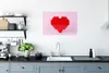 MuchoWow® Poster Herz - Bausteine - Rot 60x40 cm - Produktbild-Vorschau 3