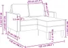 vidaXL 2-Sitzer-Sofa mit Chaiselongue L-Form Gelb 125 cm Produktbild-Vorschau 7