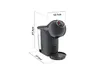 A black Dolce Gusto coffee machine with dimensions indicated by lines and text. Voir les images du produit