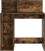 vidaXL Stůl z kouřového dubu 90 x 48 x 101,5 cm materiál na Náhled obrázku produktu 5