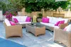 2er Set Outdoor Lounge Kissen Set 45x45cm + 30x50cm Produktbild-Vorschau 6