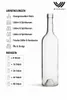 Weinflasche 750 ml Bordeaux 24 Stück, Weiß Weinflasche ohne Produktbild-Vorschau 8