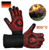 2x Grillhandschuhe Feuerfest 800°C Schutzhandschuhe Produktbild-Vorschau 1