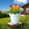Pflanzkübel - RUND - S - Ø 30 cm - Farbe: weiß Produktbild-Vorschau 5