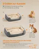 FEANDREA Hundebett, Hundekorb mit Wendekissen, 85 x 65 x 21 Produktbild-Vorschau 5