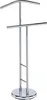 A chrome valet stand with a hanger and a bar for trousers or towels. Náhled obrázku produktu