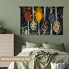 MuchoWow® Wandteppich Wandbehang Gewürze - Löffel - Schwarz Produktbild-Vorschau 4