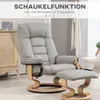 HOMCOM Relaxsessel mit Hocker Drehbar Fernsehsessel mit Produktbild-Vorschau 6