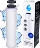 A product shot of a water filter and its packaging, with water splashes. Náhľad obrázku produktu